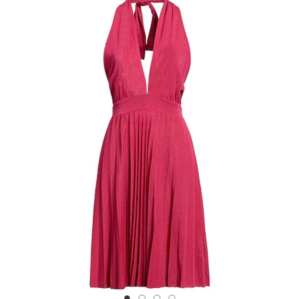 Kaos Jean Pink Cotton Polyamide Midi Dress Size 6
